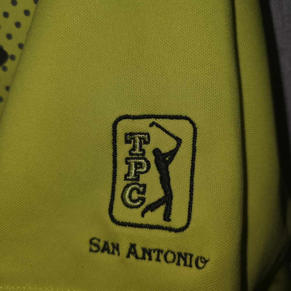 Oakley Medium Neon Yellow Polo Shirt PGA San Antonio - Picture 4 of 5